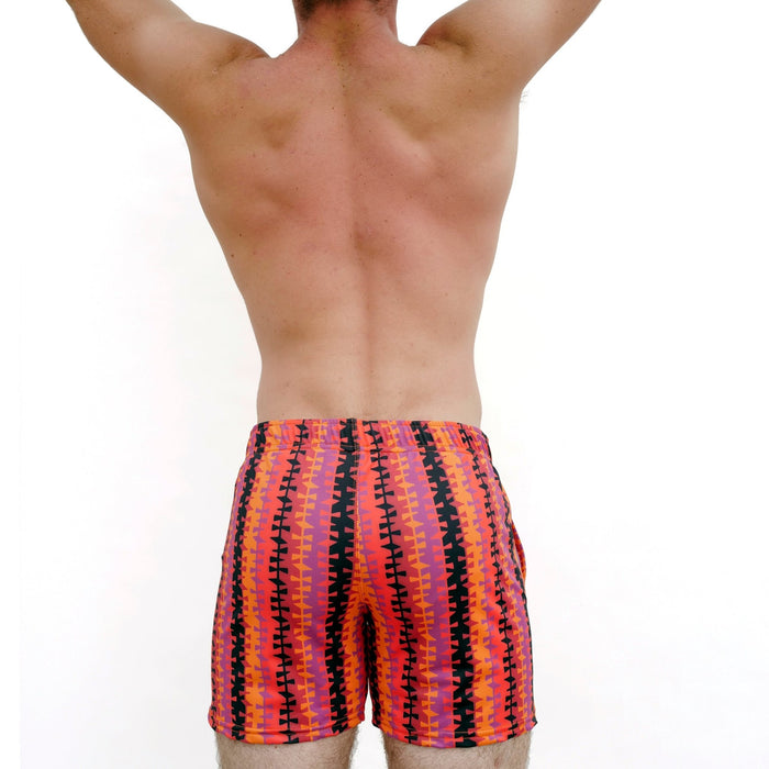 Mod Swim Shorts - Conga Pattern - Longer Length - Destination PSP