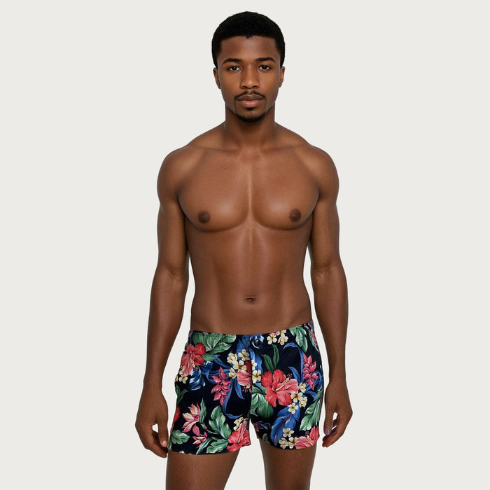 Mod Swim Shorts - Hawaiin Design - Shorter Length - Destination PSP