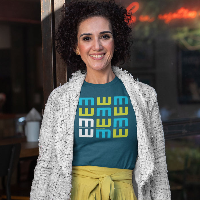 Modernism Week 20th Anniversary Unisex T-shirt - Deep Teal - Destination PSP