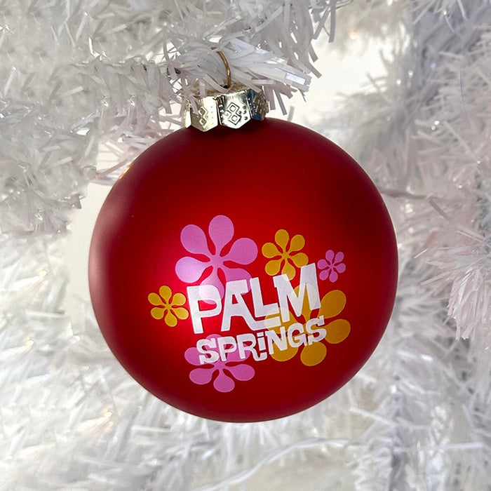 Modfest Glass Ball Ornament - Matte Red - Destination PSP