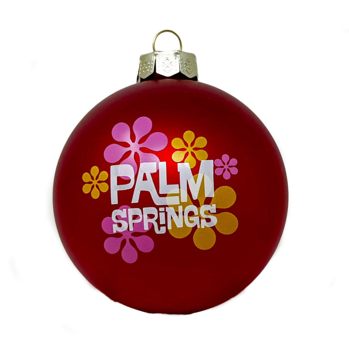 Modfest Glass Ball Ornament - Matte Red - Destination PSP