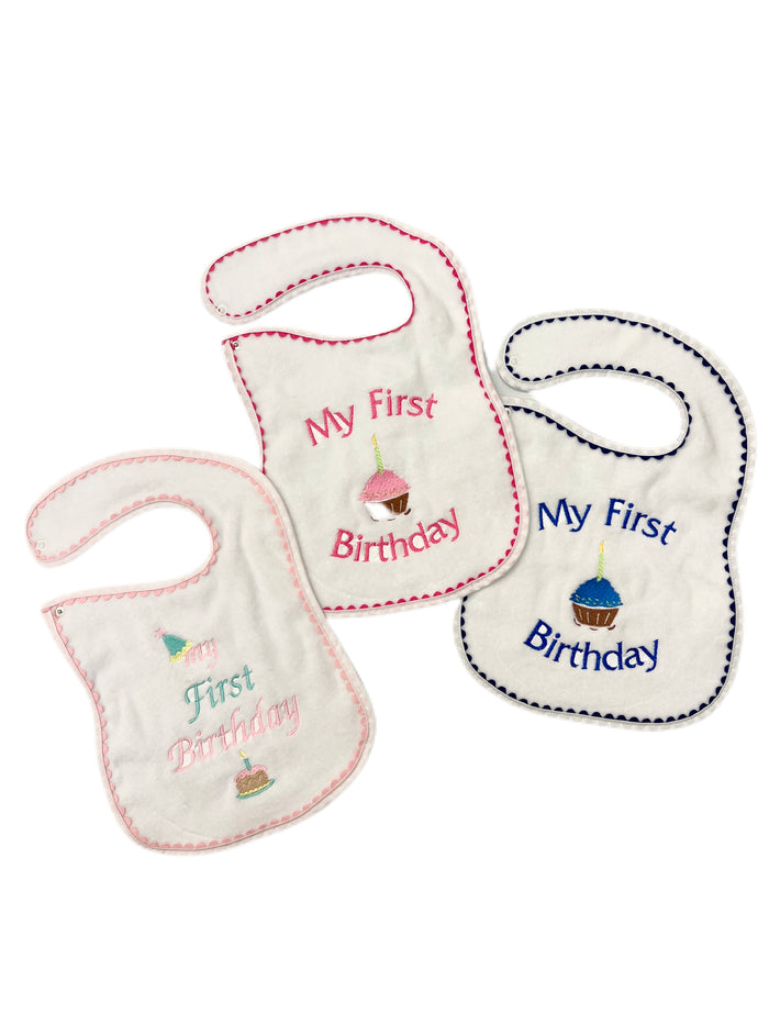 My First Birthday Bib