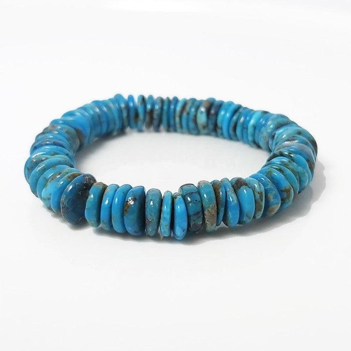 Theodore Natural Turquoise Irregular Beaded Bracelet - Theodore Designs