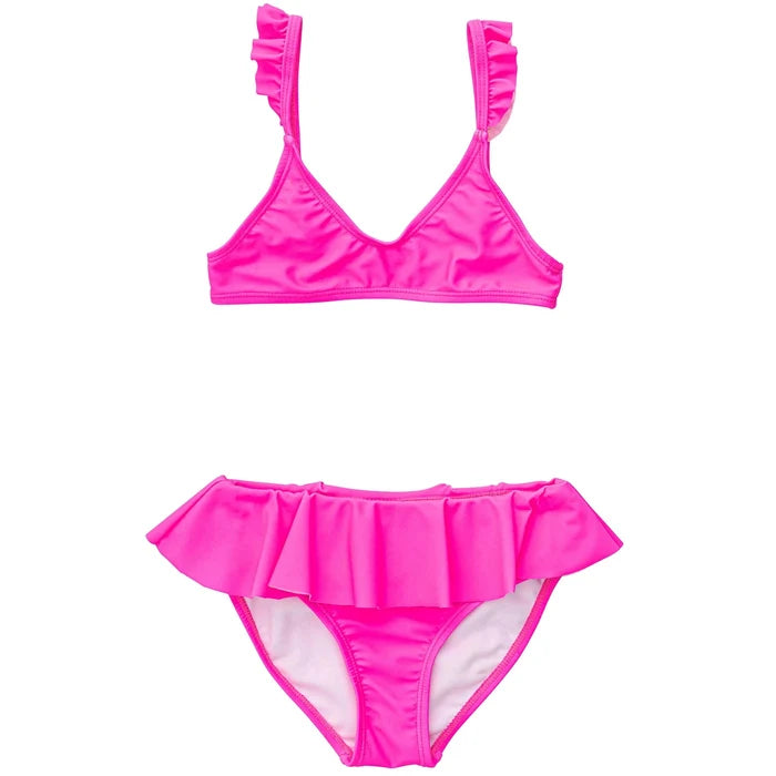 Neon Queen Pink Frilled Bikini - Destination PSP