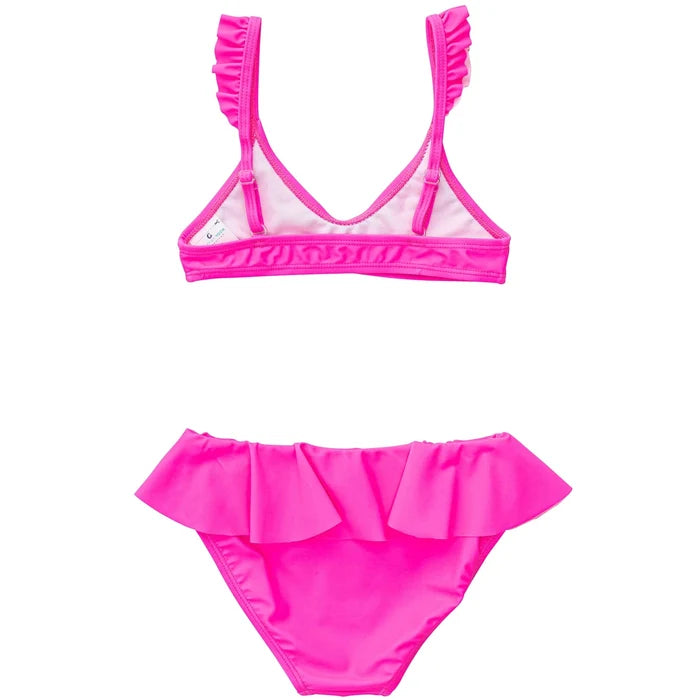Neon Queen Pink Frilled Bikini - Destination PSP