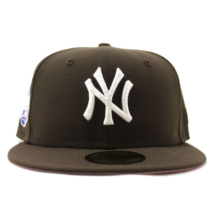 New York Yankees 1998 World Series 59Fifty New Era Fitted Hat (Brown Pink Under Brim)