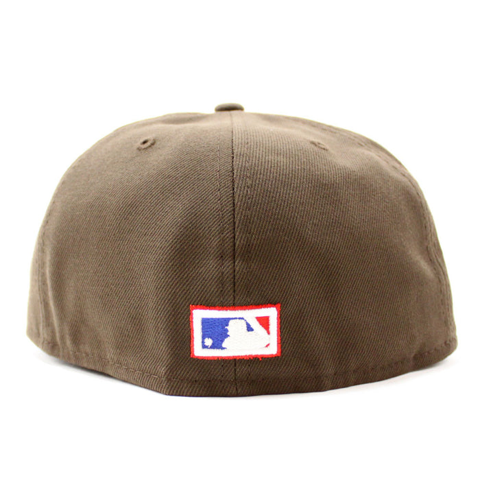 New York Yankees 1998 World Series 59Fifty New Era Fitted Hat (Brown Pink Under Brim)