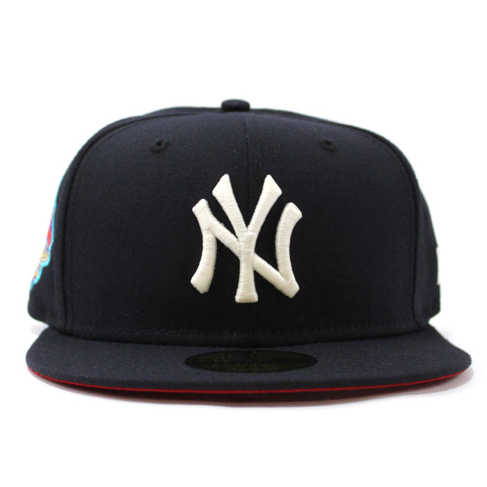 New York Yankees 1999 World Series New Era 59Fifty Fitted Hat (GITD Navy Red Under Brim)