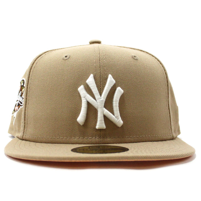 New York Yankees 2000 World Series  New Era 59Fifty Fitted Hat (GITD Camel Peach Under Brim)
