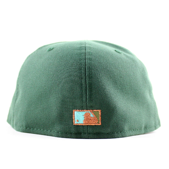 New York Yankees 2000 World Series New Era 59Fifty Fitted Hat (Zombie Pack Green Olive Under Brim)