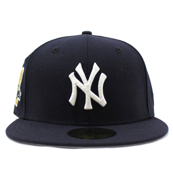 New York Yankees 27X Championships New Era 59Fifty Fitted Hat (Glow in The Dark Navy Gray Under Brim)