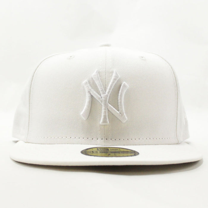 New York Yankees New Era 59Fifty Fitted Hat (White on White)