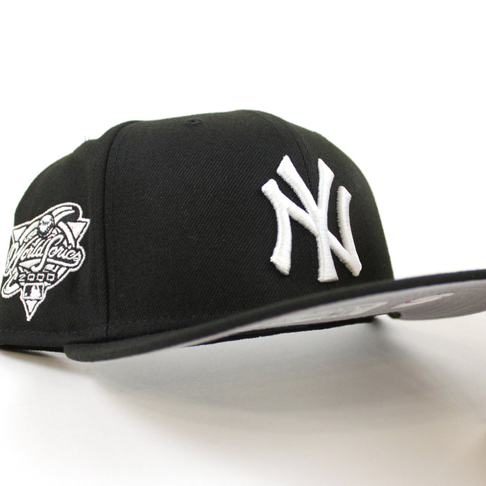 New York Yankees World Series New Era 59Fifty Fitted hat (Black White Gray Under Brim)