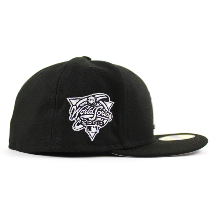 New York Yankees World Series New Era 59Fifty Fitted hat (Black White Gray Under Brim)