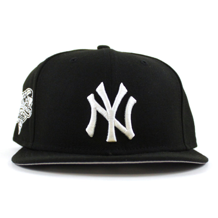 New York Yankees World Series New Era 59Fifty Fitted hat (Black White Gray Under Brim)