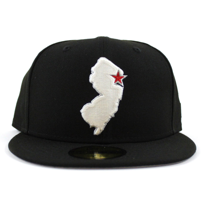 NJ State New Era 59Fifty Fitted Hat (GITD Black Gray Under Brim)