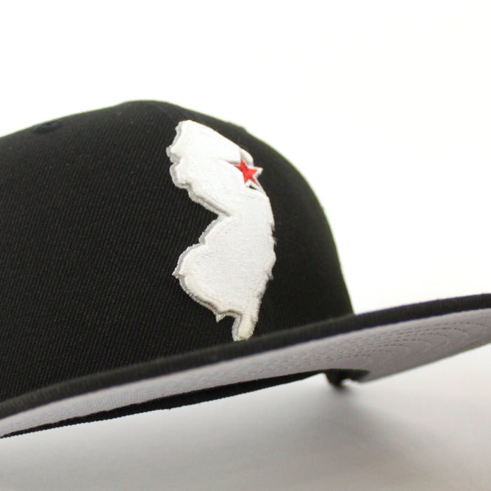 NJ State New Era 59Fifty Fitted Hat (GITD Black Gray Under Brim)