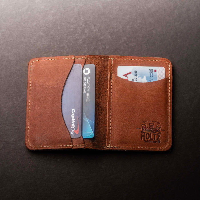 No. 714 Babe Ruth Fine Leather Bifold Front Pocket Wallet | Holtz Leather Co.