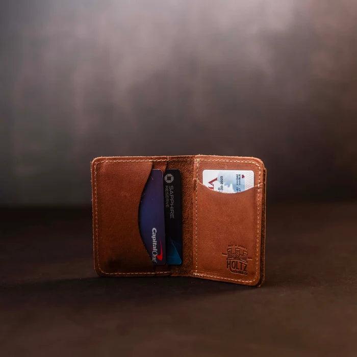 No. 714 Babe Ruth Fine Leather Bifold Front Pocket Wallet | Holtz Leather Co.