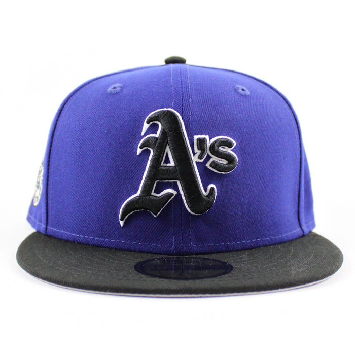 Oakland Athletics 1987 All Star Game New Era 59Fifty Fitted Hat (GITD Royal Blue Black Gray Under Brim)