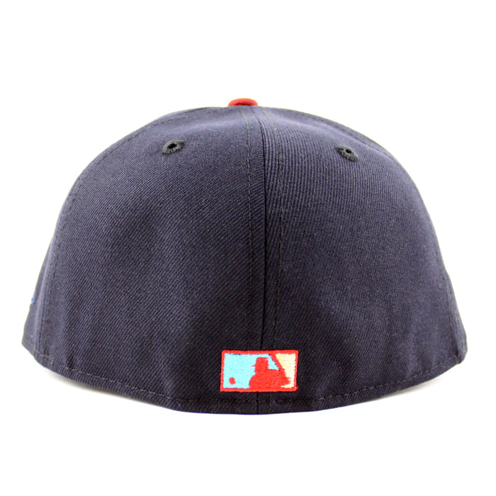 Oakland Athletics 1987 ALL STAR GAME New Era 59Fifty Fitted Hat (Navy Cardinal Khaki Under Brim)