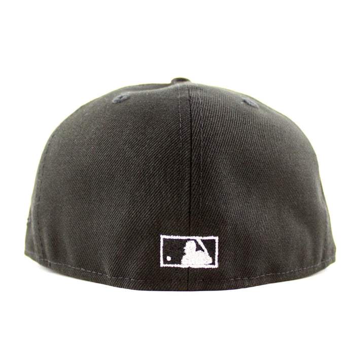 Oakland Athletics 50th Anniversary New Era 59Fifty Fitted Hat (Black Metallic Silver Underbrim)