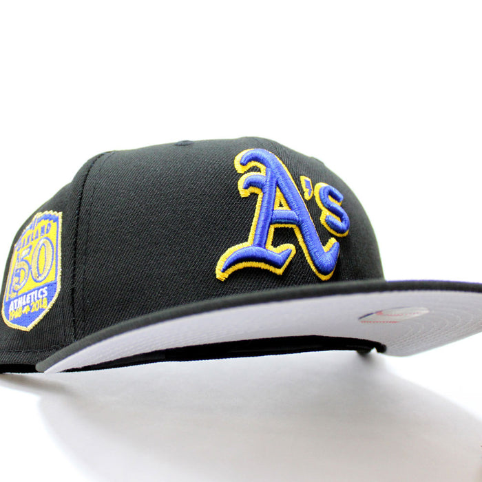 Oakland Athletics 50TH ANNIVERSARY New Era 59Fifty Fitted Hat (Gray Under Brim)