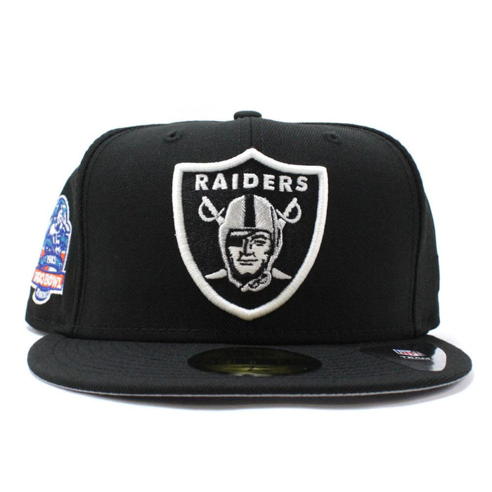 Oakland Raiders 1983 PRO BOWL New Era 59Fifty Fitted Hat V2 (Glow in the Dark Gray Under Brim)