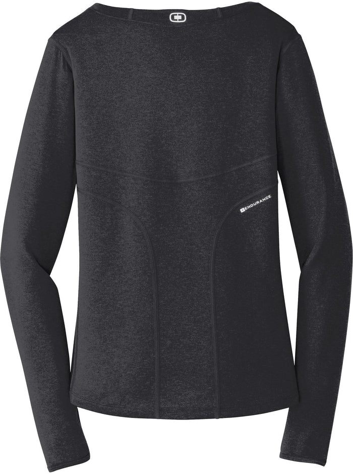 no-logo OGIO Endurance Ladies Long Sleeve Pulse Crew-Regular-OGIO-Thread Logic