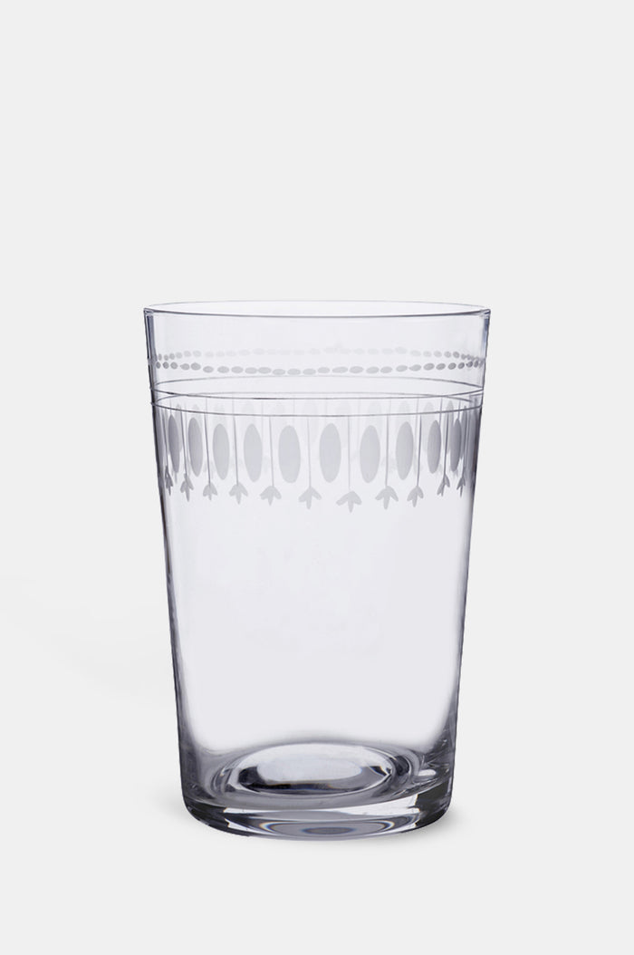 The Vintage List ovals tumbler set with band of oval motifs.