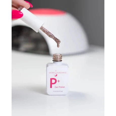 P+ Champagne, Glitter Gel Polish 10 ml