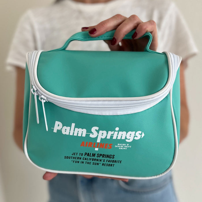 Palm Springs Airlines Accessory Bag - Aqua - Destination PSP