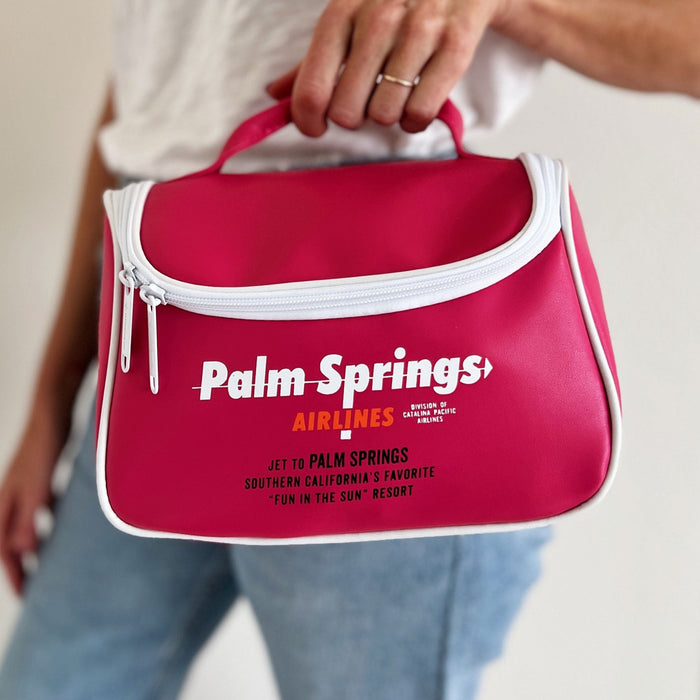 Palm Springs Airlines Accessory Bag - Pink - Destination PSP