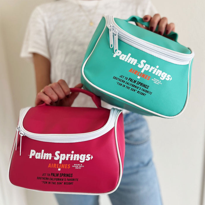 Palm Springs Airlines Accessory Bag - Pink - Destination PSP