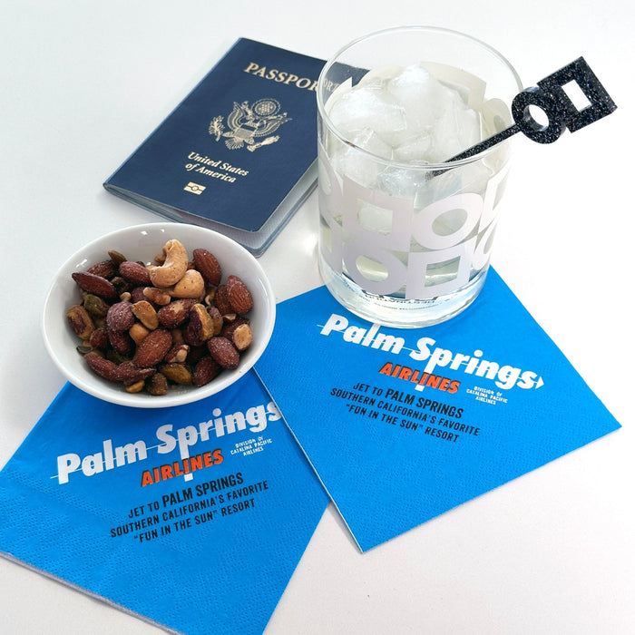Palm Springs Airlines Cocktail Napkins - Destination PSP
