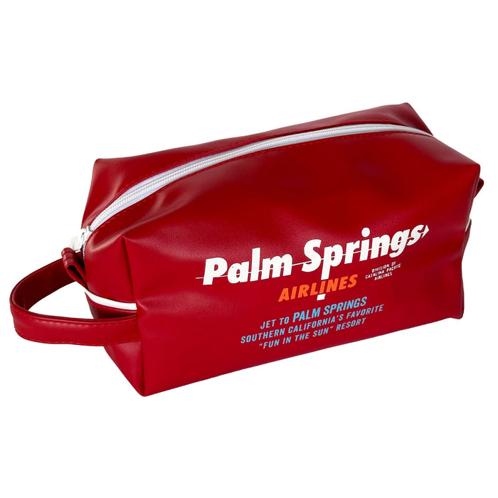 Palm Springs Airlines Toiletry Bag - Red - Destination PSP