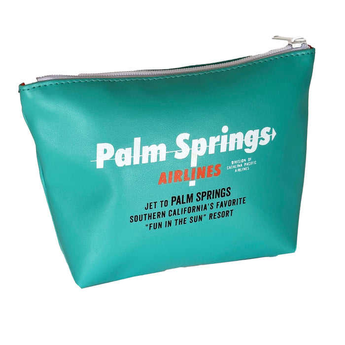 Palm Springs Airlines Travel Pouch - Aqua - Destination PSP