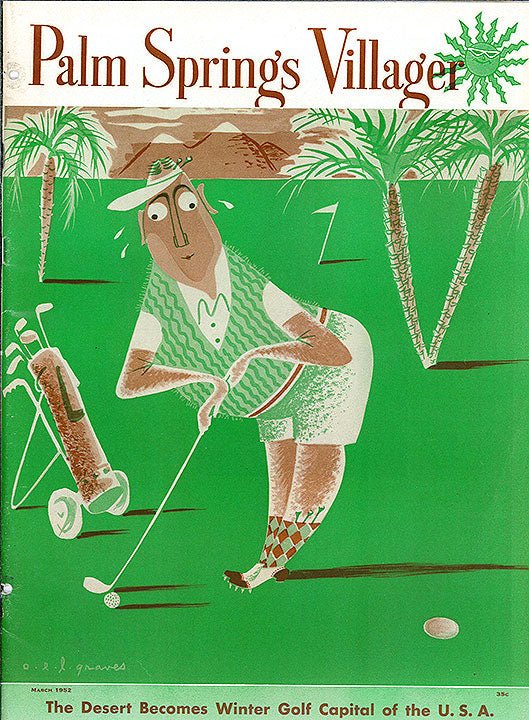Palm Springs Life Cover Print - 1952 March - Destination PSP