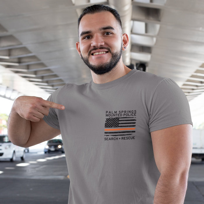 Palm Springs Mounted Police Search and Rescue Unisex T-shirt - Grey - Destination PSP
