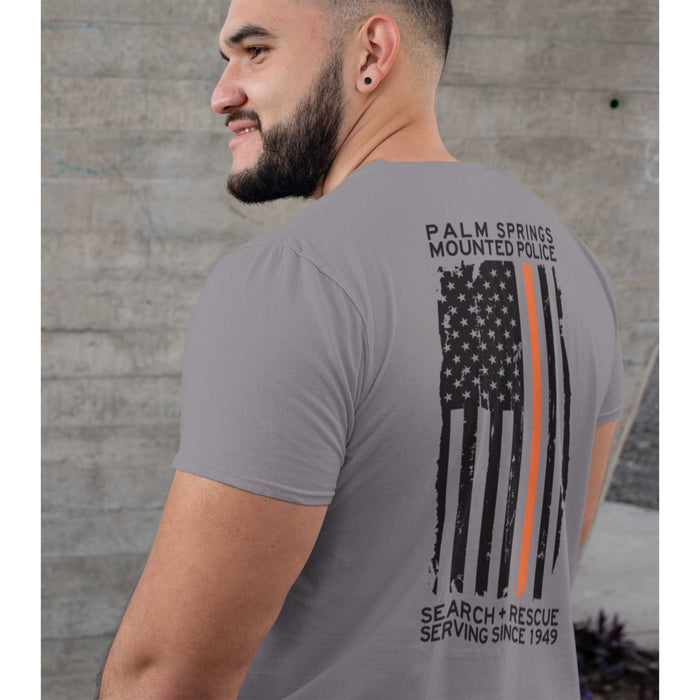 Palm Springs Mounted Police Search and Rescue Unisex T-shirt - Grey - Destination PSP