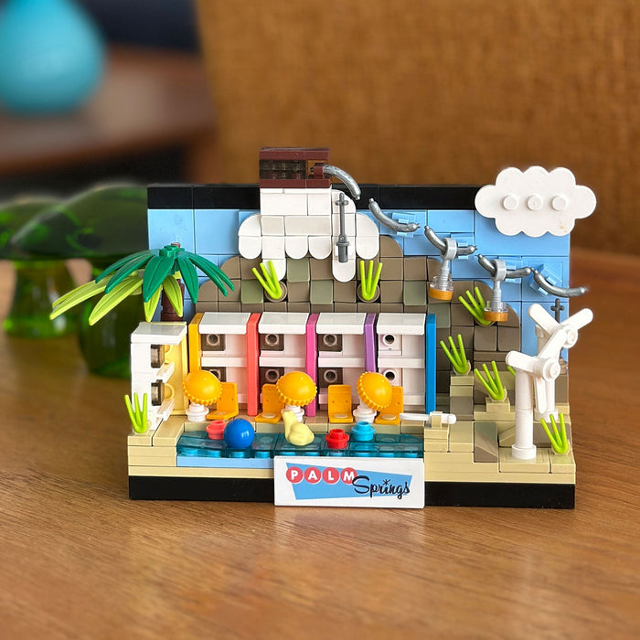 Palm Springs Resort Hotel Interlocking Brick Set - Destination PSP