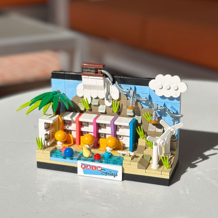 Palm Springs Resort Hotel Interlocking Brick Set - Destination PSP