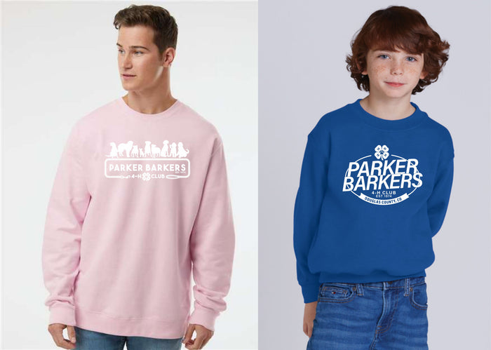 Parker Barkers Crewneck Sweatshirt- 3 designs