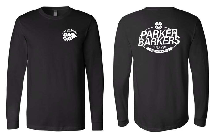 Parker Barkers Unisex Long Sleeve LOGO Tee