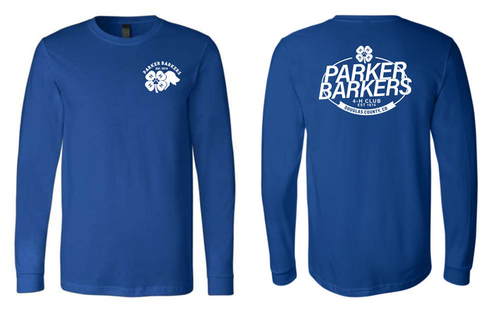 Parker Barkers Unisex Long Sleeve LOGO Tee