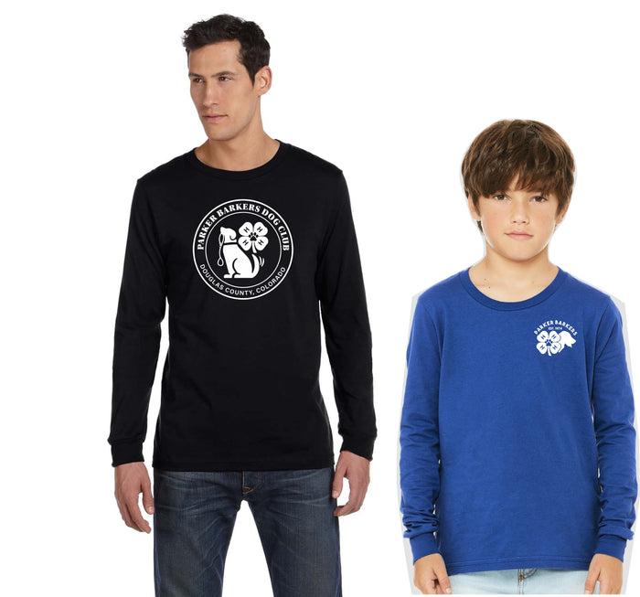 Parker Barkers Unisex Long Sleeve LOGO Tee