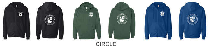 Parker Barkers Zip Up Hoodie- 3 designs