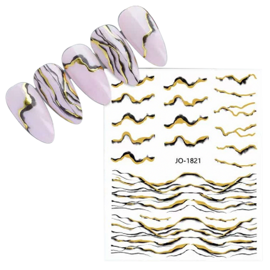 Pasties Decals - Marble Black