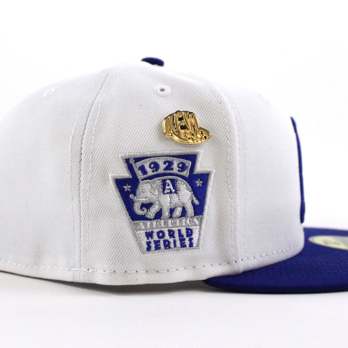 Philadelphia Athletics 1929 World Series New Era 59Fifty Fitted Hat (59FIFTY DAY - Team color Green Under Brim)