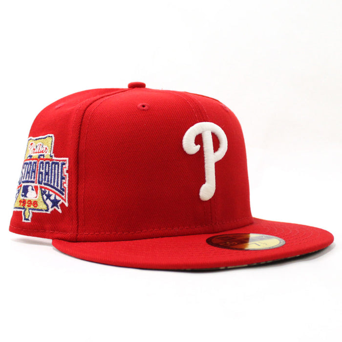 Philadelphia Phillies 1996 All-Star Game 59Fifty New Era Fitted Cap V2 (Glow in the Dark Red Forest Camo Under Brim)